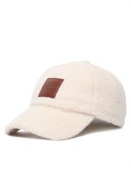 Calvin Klein Czapka z daszkiem All-Over Sherpa W/ Patch Cap LV04F5096G Kremowy. Białe czapki damskie Calvin Klein, bez wzorów, z poliesteru. Za 189.99 zł.