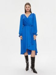 DKNY Sukienka codzienna DD3JJ479 Niebieski Regular Fit. Niebieskie sukienki damskie DKNY, na co dzień, bez wzorów, z syntetyku, bez kołnierzyka, bez ramiączek, proste. Za 379.99 zł.
