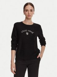 Liu Jo Sport Sweter TF6037 MS049 Czarny Regular Fit. Czarne swetry nierozpinane damskie Liu Jo Sport, s, bez wzorów, z syntetyku, sportowe, bez kołnierzyka, bez ramiączek. Za 649.99 zł.