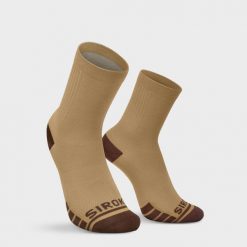 Skarpetki rowerowe Gravel unisex SIROKO GS1. Brązowe skarpetki damskie SIROKO, bez wzorów, z tkaniny. W wyprzedaży za 61.95 zł.