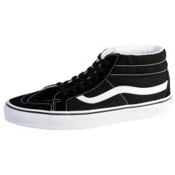Tenisówki Vans Model Ua Sk8-mid Kolor Czarny. Czarne trampki męskie Vans, bez wzorów, ze skóry, klasyczne, bez zapięcia, vans authentic. Za 342.75 zł.