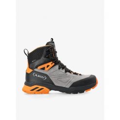 Buty trekkingowe męskie AKU Reactive GTX. Czarne buty zimowe męskie Aku, bez wzorów, bez obcasa, bez zapięcia. Za 499.00 zł.
