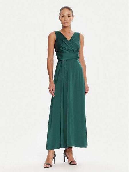 Rinascimento Sukienka wieczorowa CFC0124986003 Zielony Regular Fit. Zielone sukienki damskie Rinascimento, l, bez wzorów, z syntetyku, wizytowe, bez kołnierzyka, bez ramiączek. Za 759.99 zł.