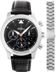 Zegarek męski Balticus BALFSQCHBLA-P czarny. Czarne zegarki męskie BALTICUS, bez wzorów. Za 2,790.00 zł.