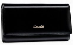 Portfel damski 4U Cavaldi PX22-20-BL czarny. Czarne portfele damskie 4U Cavaldi, ze skóry ekologicznej. Za 51.99 zł.