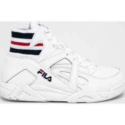 Fila - Buty Cage Core TC Mid. Białe obuwie sportowe damskie Fila, bez wzorów, z gumy, z okrągłym noskiem, bez zapięcia, climacool (adidas). W wyprzedaży za 479.90 zł.