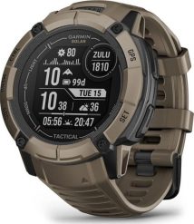 Zegarek sportowy Garmin Instinct 2X Solar Tactical Edition Brązowy (010-02805-02). Brązowe zegarki sportowe Garmin, bez wzorów. Za 1,599.98 zł.