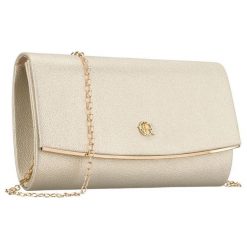 Kopertówka damska w złotym kolorze wykonana ze skóry ekologicznej Rovicky R-XS028-1. Żółte torebki do ręki damskie ROVICKY, bez wzorów, ze skóry ekologicznej, bez dodatków. Za 54.99 zł.
