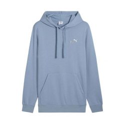 Bluza z kapturem Puma Logo N° 1 Essentials. Niebieskie bluzy męskie Puma, m, bez wzorów, bez ramiączek, z kapturem. W wyprzedaży za 192.95 zł.