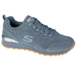 Buty sportowe Sneakersy damskie, OG 85-Suede Eaze. Niebieskie obuwie sportowe damskie Skechers, na wiosnę, bez wzorów, bez zapięcia, trekkingowe. Za 229.99 zł.