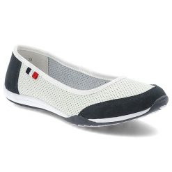 Białe Baleriny Filippo Wygodne Płaskie Obuwie Damskie. Białe balerinki damskie Filippo, z aplikacjami, eleganckie, bez obcasa, na płaskiej podeszwie, bez zapięcia. Za 139.00 zł.