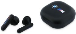 Słuchawki BMW Bluetooth TWS Printed Logo ENC czarny. Czarne słuchawki bezprzewodowe BMW. Za 107.77 zł.