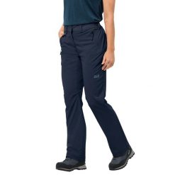 Spodnie damskie Jack Wolfskin Activate Light. Niebieskie spodnie sportowe damskie Jack Wolfskin, bez wzorów, sportowe, trekkingowe. W wyprzedaży za 333.55 zł.