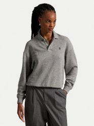 Polo Ralph Lauren Bluza 211947966501 Szary Relaxed Fit. Szare bluzy damskie Polo Ralph Lauren, s, bez wzorów, z bawełny, bez ramiączek, bez kaptura. Za 859.99 zł.