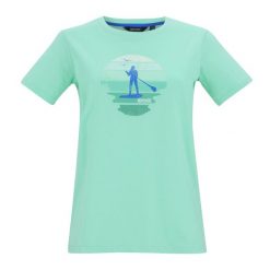 Koszulka Damska Filandra VX Sunset Paddleboard T-shirt. Zielone bluzki damskie Regatta, bez wzorów, casualowe, bez kołnierzyka, bez ramiączek. Za 67.99 zł.