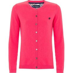 Kardigan w kolorze koralowym. Czerwone kardigany damskie Denim Culture, l, bez wzorów, z bawełny, bez kołnierzyka. W wyprzedaży za 114.95 zł.
