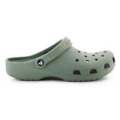Klapki Crocs Classic 10001-308 zielone. Zielone klapki męskie bez wzorów, bez zapięcia. Za 324.02 zł.