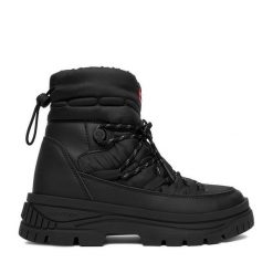 Śniegowce Hunter. Czarne śniegowce damskie Hunter, bez zapięcia. Za 359.99 zł.