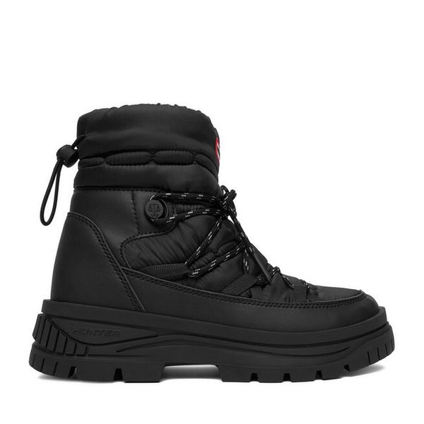 Śniegowce Hunter. Czarne śniegowce damskie Hunter, bez zapięcia. Za 359.99 zł.