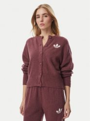 Adidas Kardigan Essentials IA4454 Różowy ciemny Loose Fit. Czerwone kardigany damskie Adidas, s, bez wzorów, z syntetyku, bez kołnierzyka. Za 299.99 zł.