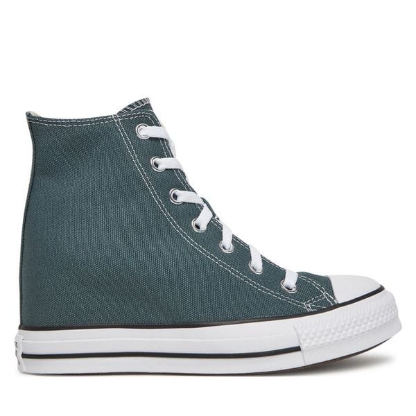 Trampki Converse. Zielone trampki i tenisówki damskie Converse, bez wzorów, bez zapięcia. Za 269.99 zł.