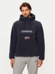 Napapijri Polar T-Burgee NP0A4I5D Granatowy Regular Fit. Niebieskie bluzy sportowe męskie Napapijri, l, bez wzorów, z polaru, bez kaptura. Za 599.99 zł.