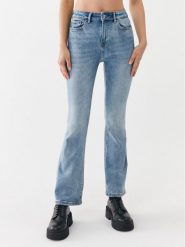ONLY Jeansy 15244147 Niebieski Flared Fit. Niebieskie jeansy damskie ONLY, bez wzorów, z bawełny. Za 219.99 zł.