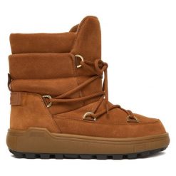 Śniegowce Bogner. Brązowe śniegowce damskie Bogner, bez zapięcia. Za 1,999.00 zł.