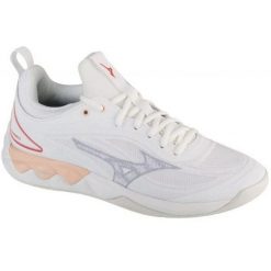 Damskie Buty Do Siatkówki Wave Luminous 3. Białe obuwie trekkingowe damskie Mizuno, bez zapięcia. Za 660.99 zł.