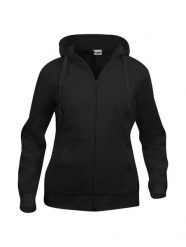 Clique Bluza z kapturem Basic Hoody Full Zip Damska. Czarne bluzy damskie CLIQUE, xl, bez wzorów, z bawełny, bez ramiączek, z kapturem. Za 187.03 zł.