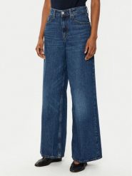 Tommy Hilfiger Jeansy WW0WW43712 Granatowy Wide Leg. Niebieskie jeansy damskie Tommy Hilfiger, bez wzorów, z bawełny. Za 419.99 zł.