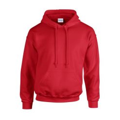 Bluza Z Kapturem Dla Dorosłych Unisex Heavy Blend. Czerwone bluzy męskie GILDAN, m, bez wzorów, bez ramiączek, z kapturem. Za 92.99 zł.