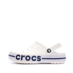 Sandały Crocs Bayaband Białe. Białe sandały męskie Crocs, bez wzorów, z syntetyku, bez zapięcia. Za 199.99 zł.