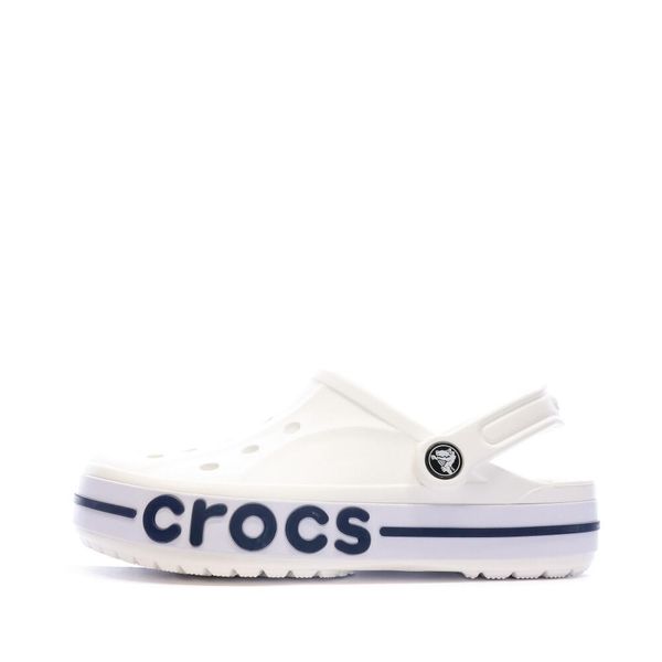 Sandały Crocs Bayaband Białe. Białe sandały męskie Crocs, bez wzorów, z syntetyku, bez zapięcia. Za 199.99 zł.