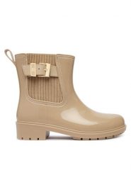 Tommy Hilfiger Kalosze Th Buckle Glossy Ankle Rain Boot FW0FW09543 Beżowy. Brązowe kalosze damskie Tommy Hilfiger, bez wzorów, z syntetyku, bez zapięcia. Za 409.99 zł.