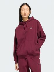 Adidas Bluza Essentials Oversized Fleece Hoodie KT2274 Bordowy Regular Fit. Czerwone bluzy damskie Adidas, s, bez wzorów, z bawełny, bez ramiączek, bez kaptura. Za 227.99 zł.