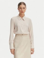 Rinascimento Koszula CFC0127447003 Beżowy Regular Fit. Brązowe koszule damskie Rinascimento, m, bez wzorów, z syntetyku, bez kołnierzyka, bez ramiączek. Za 279.99 zł.