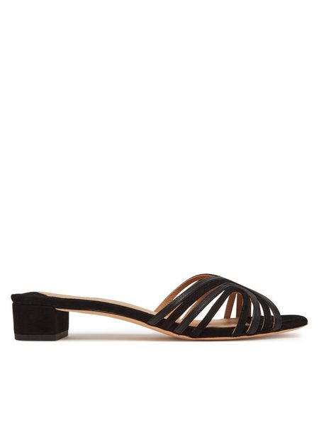 LAUREN RALPH LAUREN Klapki Fay 802961818003 Czarny. Czarne klapki damskie Lauren Ralph Lauren, bez wzorów, ze skóry, bez obcasa, bez zapięcia. Za 449.99 zł.