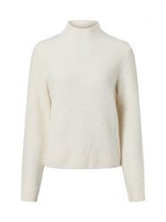 BOSS Sweter z zawartością kaszmiru - Fubrina Kobiety biały, L. Białe swetry nierozpinane damskie Boss, l, bez wzorów, z kaszmiru, bez kołnierzyka, bez ramiączek. Za 599.95 zł.