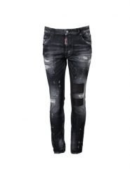 Dsquared2 Jeansy "Skater Jean" | S74LB1223 S30357 | Mężczyzna | Czarny. Czarne jeansy męskie Dsquared2, z bawełny, eleganckie, długie. W wyprzedaży za 1,699.00 zł.