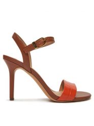 LAUREN RALPH LAUREN Sandały Gwen 802962183001 Brązowy. Brązowe sandały damskie Lauren Ralph Lauren, bez wzorów, ze skóry, bez obcasa, na szpilce, bez zapięcia. W wyprzedaży za 449.99 zł.