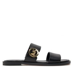 Klapki MICHAEL Michael Kors. Czarne klapki damskie MICHAEL Michael Kors, bez wzorów, bez obcasa, bez zapięcia. Za 499.99 zł.