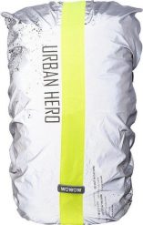 WOWOW - Urban Hero Wodoodporny Pokrowiec Na Plecak W Pełni Odblaskowy. Szare plecaki męskie WOWOW, bez wzorów, z materiału. Za 224.49 zł.