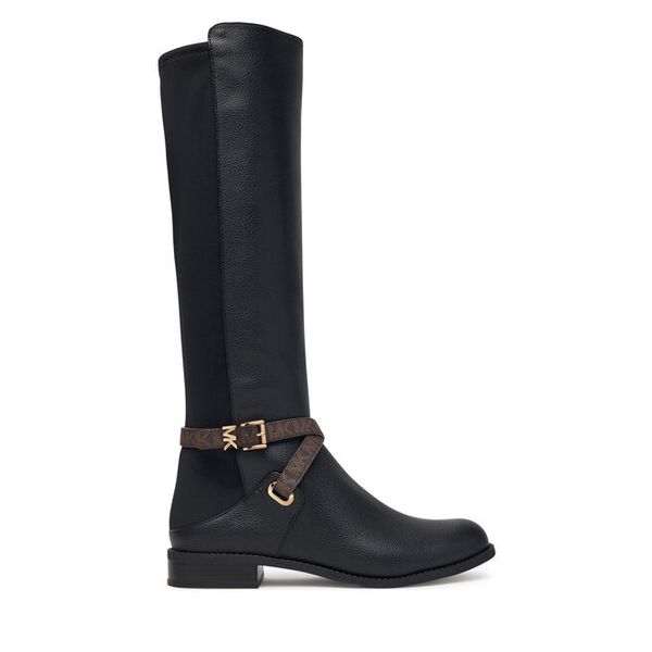 Oficerki MICHAEL Michael Kors. Czarne kozaki damskie MICHAEL Michael Kors, bez wzorów, bez obcasa, na płaskiej podeszwie, bez zapięcia. Za 1,239.00 zł.