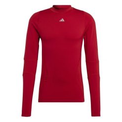 Dżersej z długim rękawem adidas Techfit Cold.Rdy. Czarne bluzy męskie Adidas, xl, bez wzorów, z dżerseju, sportowe, bez ramiączek, bez kaptura. Za 139.00 zł.