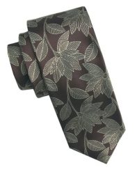 Elegancki i Modny Męski Krawat - Angelo di Monti - Czekoladowy Brąz, Kwiaty Duże. Brązowe krawaty i muchy Angelo di Monti, bez wzorów, z tkaniny, eleganckie. Za 45.00 zł.