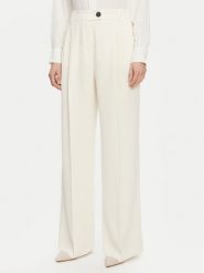 Marella Spodnie palazzo Olinto 2513131053 Biały Wide Leg. Białe spodnie materiałowe damskie Marella, bez wzorów, z materiału. Za 479.99 zł.
