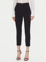 Elisabetta Franchi Spodnie materiałowe PA-076-51E2-V280 Czarny Regular Fit. Czarne spodnie materiałowe damskie Elisabetta Franchi, bez wzorów, z materiału. Za 679.99 zł.