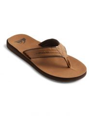 Sandały dla Mężczyzn CARVER NUBUCK Beżowy. Brązowe sandały męskie Quiksilver, bez wzorów, z dżerseju, bez zapięcia. Za 155.20 zł.