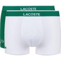Lacoste 2-pack Bokserki Zielony Biały. Białe bokserki męskie Lacoste, bez wzorów, z bawełny. Za 137.95 zł.